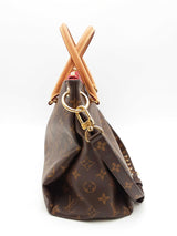 Louis Vuitton Pallas Mm Brown Monogram Cerise Red Handbag Sd0825pzxsa