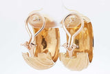 14k Yellow Gold Textured Hoop Earrings 19.1 Grams Eb0826lxxzsa