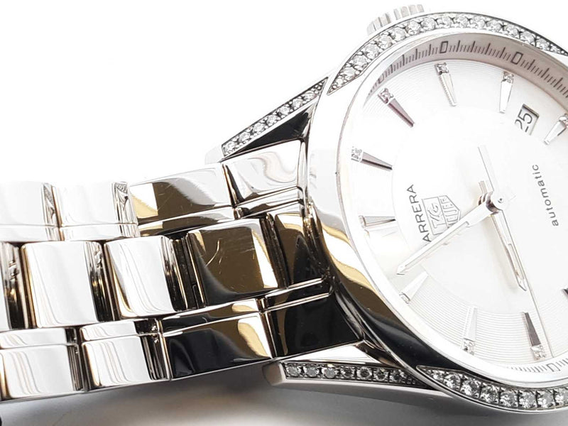 Tag Heuer Carrera Diamond & Stainless Steel 36mm Watch Fw0425lrzxdu