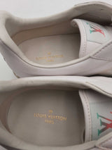 Louis Vuitton Luxemberg Monogram White Leather Sneakers Size 9.5 Eb0925lorsa