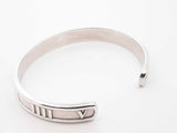 Tiffany & Co. Atlas Bangle Bracelet In Sterling Silver 21.4g 6 Inch Fw1026rzdu