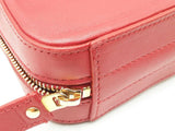 Ysl Saint Laurent Red Leather Vicky Belt Bag Sd0326orzdu