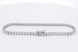 5.12cttw Lab Grown Diamond Tennis Bracelet 14k White Gold 6.9g 7 In Eb0326lpxzsa
