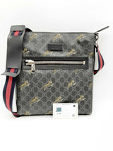 Gucci Gg Monogram Web Tiger Print Coated Canvas Messenger Bag Fw1024orxsa