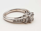 0.85 Cttw Diamonds 14k White Gold 3.6g Ring Size 3.75 Do0325prxde