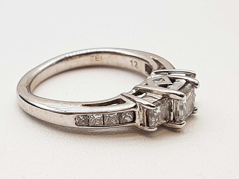 0.85 Cttw Diamonds 14k White Gold 3.6g Ring Size 3.75 Do0325prxde