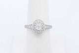 0.14cttw Diamond Ring In 14k White Gold 4.6 Grams Size 7 Eb0526worde