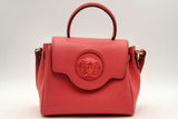 Versace La Medusa Red Leather Top Handle Bag Eb0125rxzsa