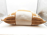 Hermes Avalon 70 Camel Brown Ecru Beige Wool Large Throw Pillow Do0326prxde