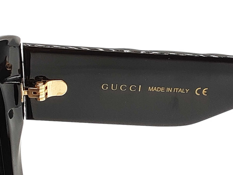 Gucci Gg0808s Oversized Butterfly Black Frame Gray Lens Sunglasses Do0925rxde