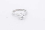 1.0ctw Lab Grown Diamond Ring In 18k White Gold 3.8 Grams Size 4 Eb0826prxsa