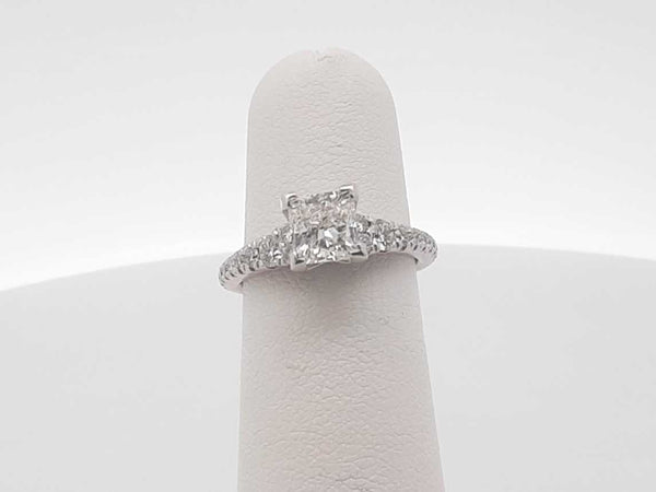 .96ctw Diamond 14k White Gold 14k 3.2 Grams Ring Size 5 Sd0525lrrzsa