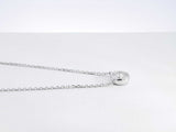 0.65 Ct Diamond & 14k White Gold Solitaire Necklace 2.4 Gram 18 Inch Fw0426cxzdu