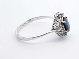 14k White Gold 3.5g Diamond Starburst Cluster Ring Size 11 Lh1225oixde