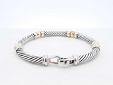 David Yurman Metro Cable Bracelet In Sterling Silver 23.6g 6.5 Inch Fw0226orzdu