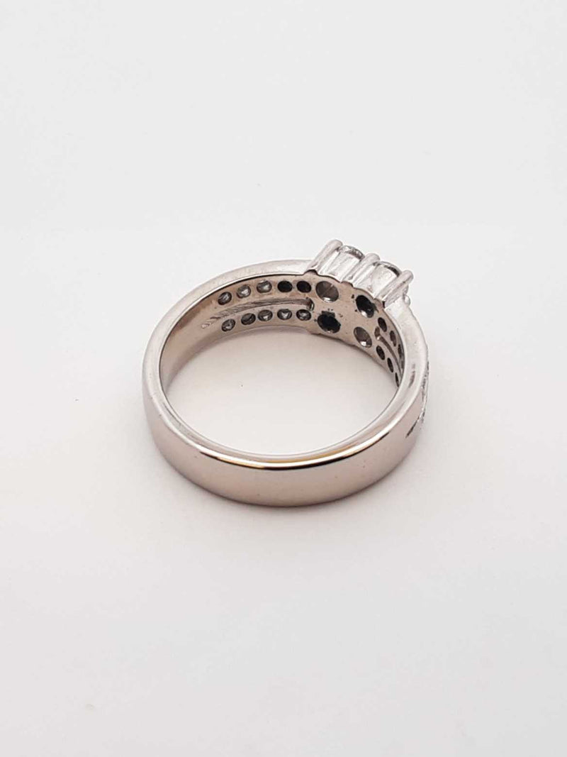 0.88 Cttw Diamond & 10k White Gold Ring 4.5 Grams Size 4.5 Fw0725rzxdu
