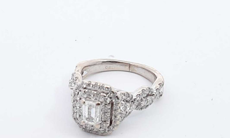 14k White Gold 1.32ctw Diamond Ring Size 6.5, 6.9 Grams Ebpordu 144030001967