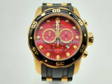 Invicta 6982 49 Pro Diver Red Dial Steel Quartz Watch Do1024lxzde