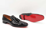 Christian Louboutin Dandelion Tassel Loafers In Patent Leather Sz 46 Fw0226oxzdu