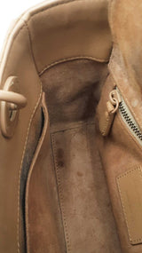 Christian Dior My Abc Dior In Matte Cannage-quilted Beige Leather Fw0926loxzdu