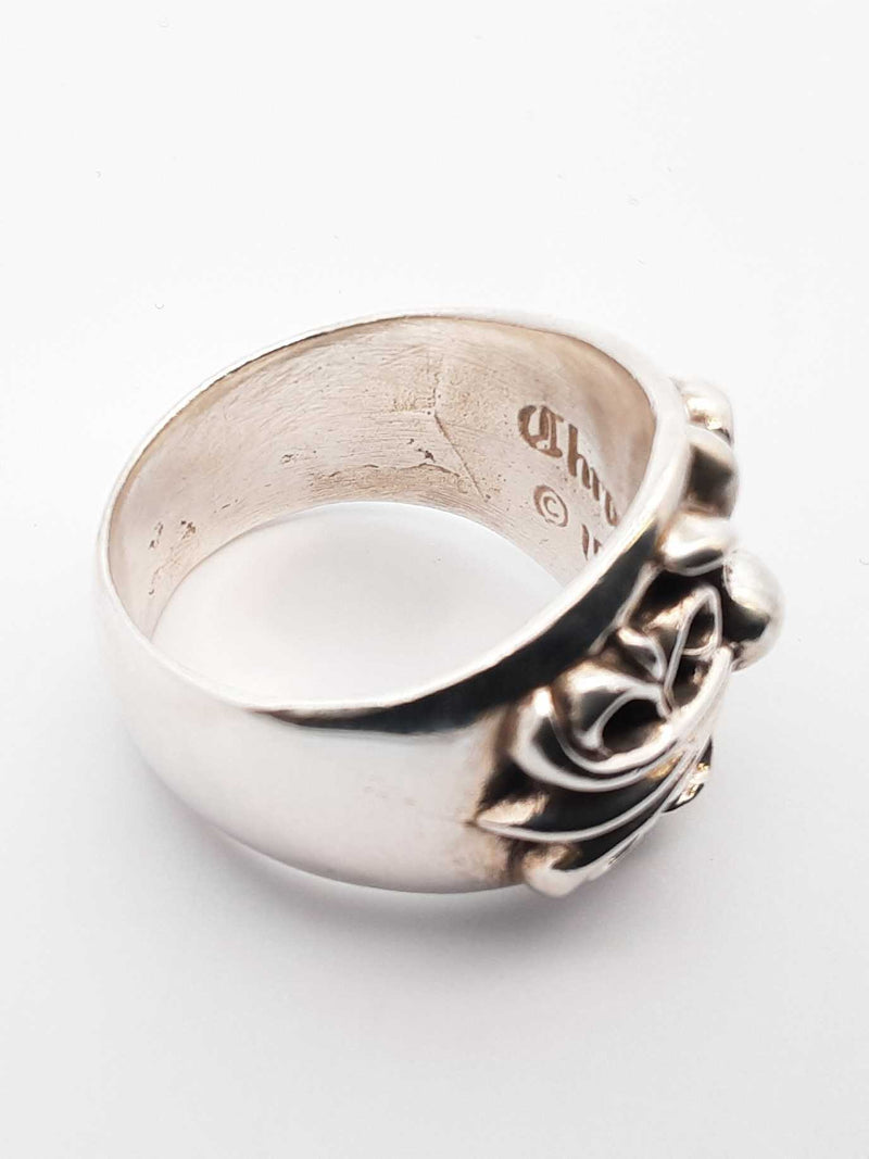 Chrome Hearts Keeper Ring In Sterling Silver 20.3 Grams Size 10.5