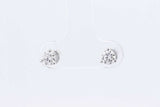 0.50ctw Lab Grown Diamond Stud Earrings In 14k White Gold 0.6 Grams Eb0325lwodu