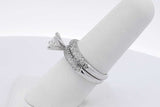 1.9cttw Diamond Wedding Set In 14k White Gold 5.3 Grams Size 7 Eb0626corsa