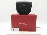 Salvatore Ferragamo Gancini City Crossbody Bag In Black Leather Fw0526lixdu