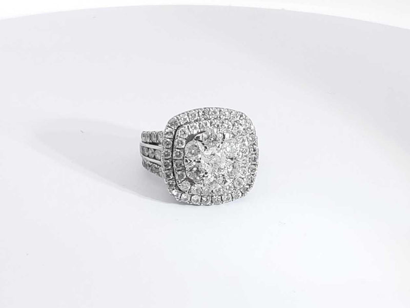 2.81ctw Diamonds 14k White Gold 9.7 Grams Ring Size 6.5 Sd0525lzizsa