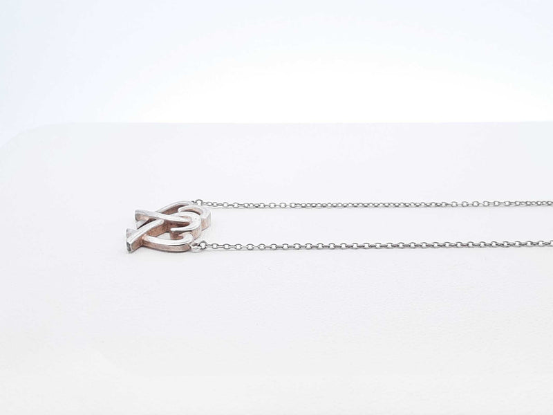 Tiffany & Co. Paloma Picasso Loving Hearts Silver Necklace 18 Inch Fw0725rzdu