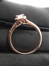 1.02 Cttw Diamond & 14k Rose Gold Halo Ring 3.4 Grams Size 8 Fw1125lwrxdu