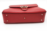 Gucci Interlocking G Red Leather Top Handle Bag Eb0726wxzdu