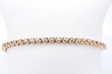 Approx. 3.92ctw Diamond Tennis Bracelet 14k Yellow Gold 12.6 Grams Eb0924exzdu