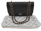 Chanel Medium Aged Lambskin Double Flap Crossbody Gray Purse Kb0728rxxzmia