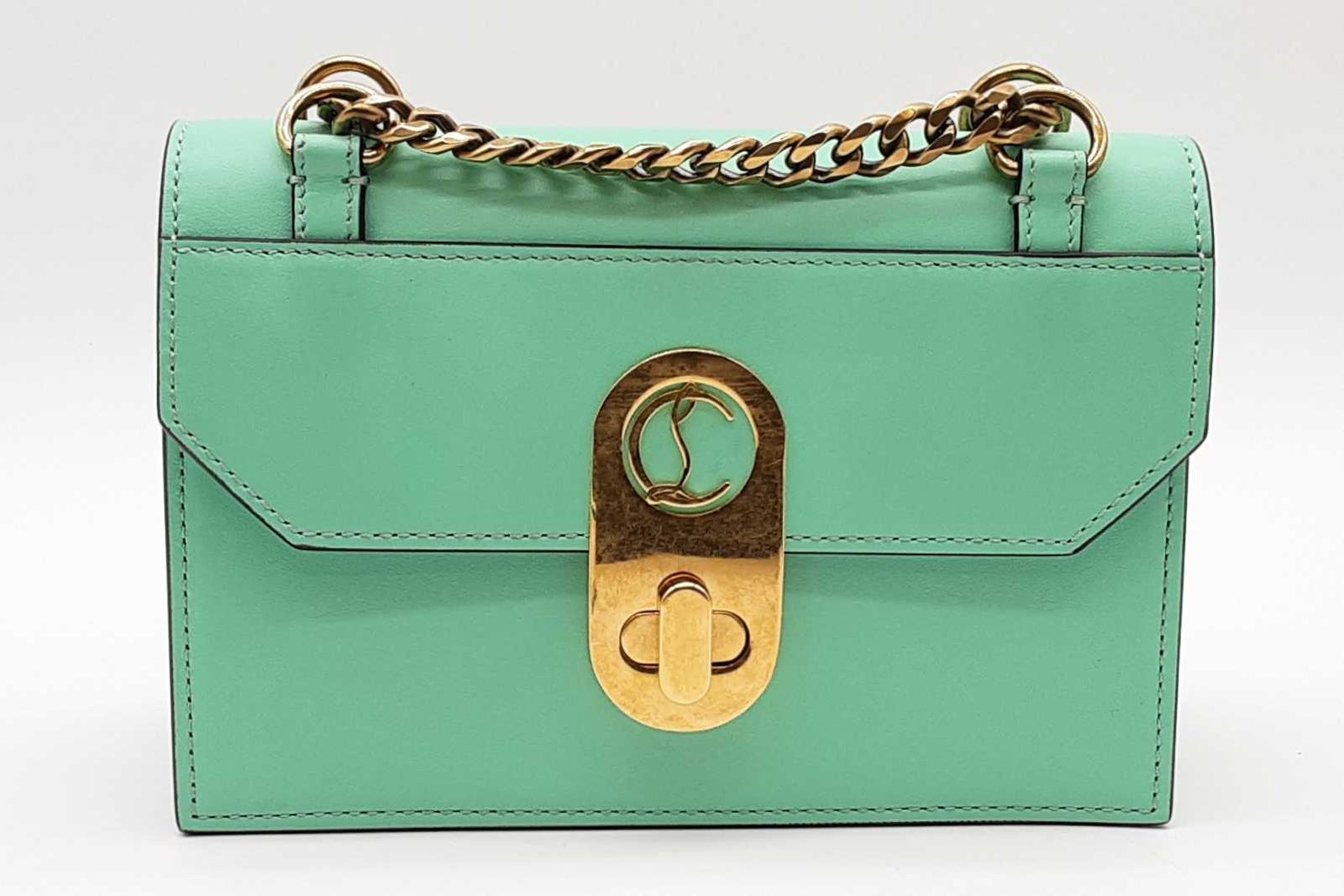 Christian Louboutin Mint Green Leather Elisa Shoulder Bag Eb0526wlxde – Max Pawn