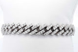 Approx. 2.92ctw Diamond Tennis Bracelet 10k White Gold 34.55 Grams Eb1024lrxzsa