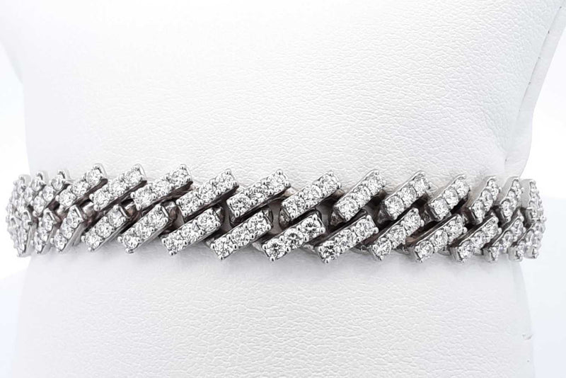 Approx. 2.92ctw Diamond Tennis Bracelet 10k White Gold 34.55 Grams Eb1024lrxzsa