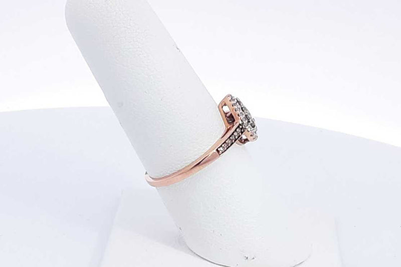 Approx. 0.47ctw Diamond Ring In 10k Rose Gold 2.1 Grams Size 7.25 Eb0324lxzsa