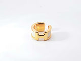 Hermès Olympe Gold-tone & Ecru Epsom Leather Ear Cuff Fw0926lxzdu