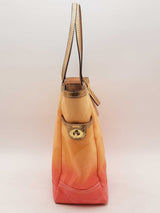 Coach Ombre Canvas Tote Bag Multi-color Aa0325wrsa
