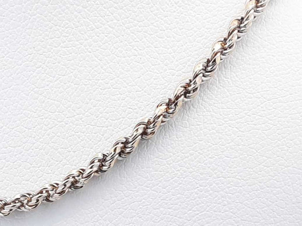 14k White Gold Rope Chain 26.1 Grams 25 Inch Eb1024ocxsa