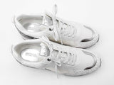 Michael Kors Wilma Trainers In Optic White Tech Canvas Size 8 Fw0126ordu