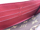 Louis Vuitton Sarah Retiro Brown Monogram Cherry Red Leather Wallet Do0926wxzde