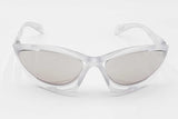 Prada Spr A23 Frosted Crystal Sunglasses With Mirror Lenses Eb1225ixdu