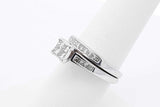 1.15cttw Diamond Wedding Set In 14k White Gold 6.3 Grams Size 7 Eb0126wcrsa