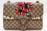 Gucci Dionysus Canvas Kingsnake Embroidery Python Shoulder Bag Eb0426llxzde