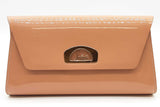 Christian Louboutin Vero Dodat Nude Patent Leather Clutch Crossbody Eb0426oorde
