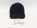 Christian Louboutin Six Panel Logo Black Hat Size Medium Aa0925lrxsa