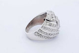 1.3cttw Diamond Ring In 18k White Gold 25.4 Grams Size 9.75 Eb0926oxxzde