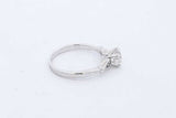 0.81cttw Diamond Ring In 14k White Gold 2.8 Grams Size 7 Eb1025exzde